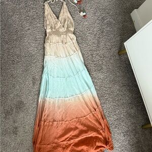Young, Fabulous, & Broke Dress: Ombre Maxi Dress